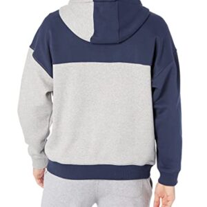 Tommy Hilfiger Men's Adaptive Colorblock Hoodie with Zipper Closure, Cobalt Sapphire