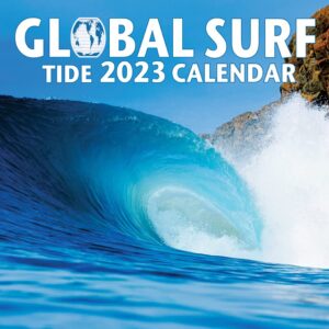 s & a publishing global surf 2023 southern california tide calendar (12 in x 12 in) wall benefiting save the waves, surfing board sports