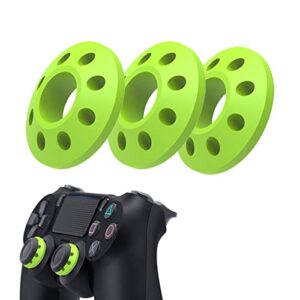 aim assist motion control rings compatible with ps5,ps4,xbox series x/s,xbox core,xbox elite 2 core controller precision rings rubber accessories two different strength (3pack-green)