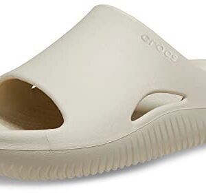 Crocs Unisex Mellow Slides Sandal, Bone, 8 US Men