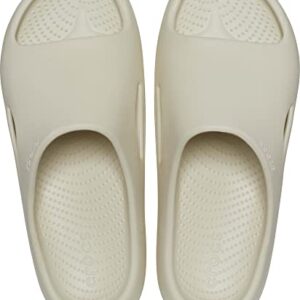 Crocs Unisex Mellow Slides Sandal, Bone, 8 US Men