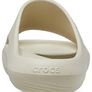 Crocs Unisex Mellow Slides Sandal, Bone, 8 US Men