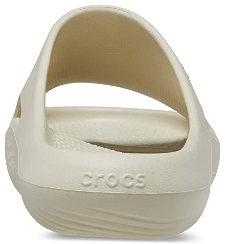 Crocs Unisex Mellow Slides Sandal, Bone, 8 US Men