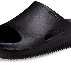 Crocs Unisex Mellow Slides Sandal, Black, 6 US Men