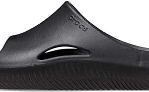 Crocs Unisex Mellow Slides Sandal, Black, 6 US Men