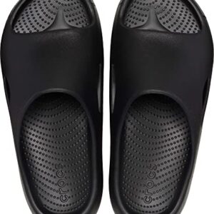 Crocs Unisex Mellow Slides Sandal, Black, 6 US Men