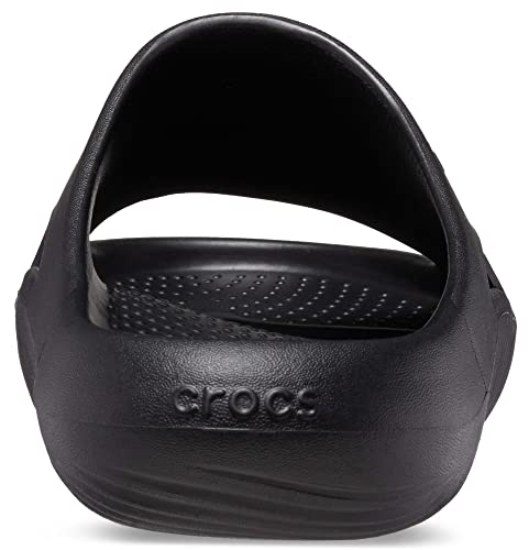 Crocs Unisex Mellow Slides Sandal, Black, 6 US Men