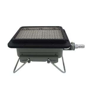 iron1974 stove camping grill barbecue gas barbecue burner portable camper heater with grill infrared ceramic gas
