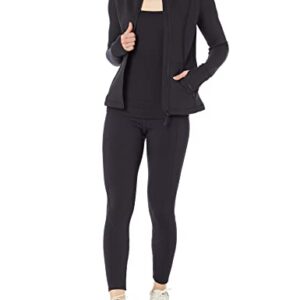 Amazon Essentials Women's Active Sweat Zip Through Jacket, Black, XX-Large