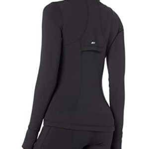 Amazon Essentials Women's Active Sweat Zip Through Jacket, Black, XX-Large