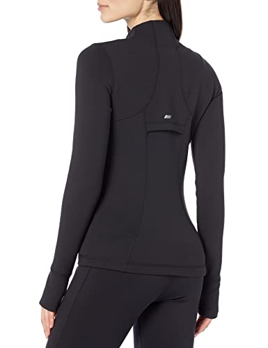 Amazon Essentials Women's Active Sweat Zip Through Jacket, Black, XX-Large