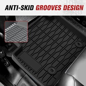 A & UTV PRO Floor Mats & Cargo Mat Liner for 2021 2022 2023 2024 Jeep Grand Cherokee L, All Weather 3-Row TPE Material Bed Mat Slush Liner Accessories, Replace OEM # 82216590AA, 82216149AC, Black