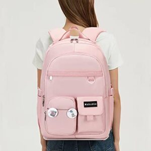 Makukke School Backpack for Women, Laptop Backpack 15.6 Inch College School Bag Anti Theft Travel Daypack Bookbag for Girls