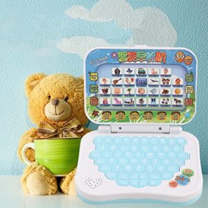 RiToEasysports Kids Tablet,Kids Learning Education Tablet Toddler Learning Pad Children Bilingual Educational Learning Study Toy Laptop for Boys Girls Baby Laptop Toy