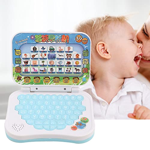 RiToEasysports Kids Tablet,Kids Learning Education Tablet Toddler Learning Pad Children Bilingual Educational Learning Study Toy Laptop for Boys Girls Baby Laptop Toy