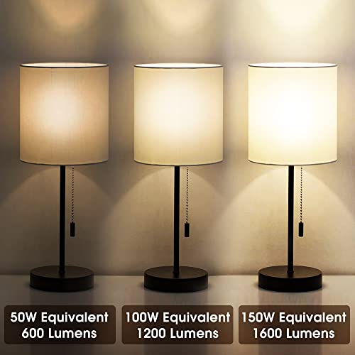 Briignite LED Light Bulbs, 𝟑 𝐖𝐚𝐲 𝐋𝐄𝐃 𝐋𝐢𝐠𝐡𝐭 𝐁𝐮𝐥𝐛𝐬 50 100 150W Equivalent, 3 Way Light Bulbs, Three Way A19 Light Bulbs E26 Medium Base, Warm White 3000K, 600lm-1200lm-1600lm, 2 Pack
