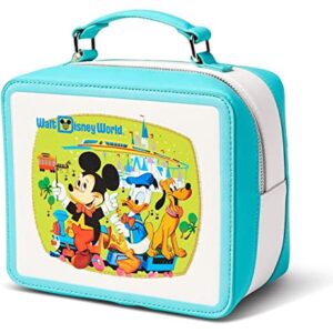 Loungefly - Disney - Walt Disney World 50th Anniversary - Mickey Mouse and Friends Lunchbox Style - Purse Bag