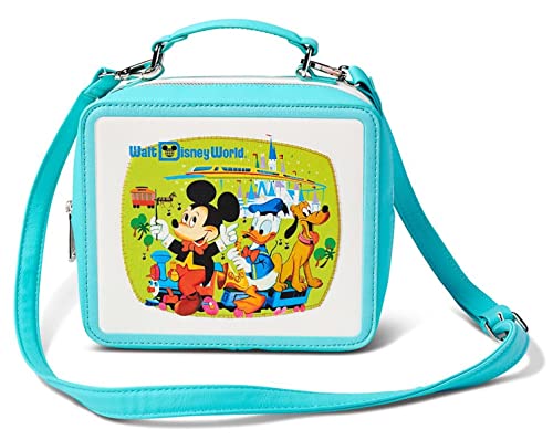 Loungefly - Disney - Walt Disney World 50th Anniversary - Mickey Mouse and Friends Lunchbox Style - Purse Bag
