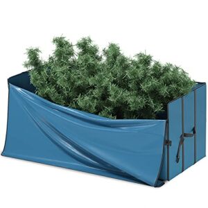 hearth & harbor christmas tree storage bag 7.5 ft. – waterproof christmas tree storage box of 600d oxford material – christmas tree bag with handles & special wide opening, blue (vcn-hhhs14-fbm-new)