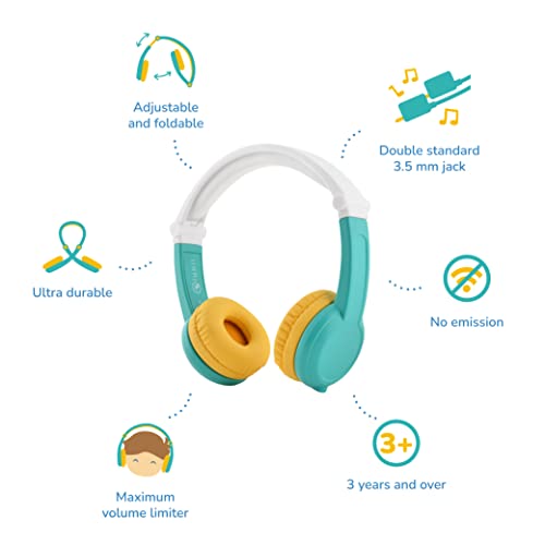 lunii Experience Pack English: My Fabulous Storyteller and Octave Headphones – Interactive Storyteller with Headphones for Children 3 to 8 Years of Age