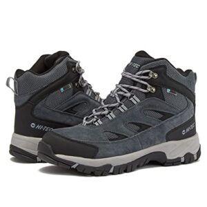 hi-tec yosemite wp mid waterproof hiking boots for men, lightweight breathable outdoor trekking shoes - dark grey/black, 10 medium