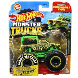 monster trucks operation stomp riding truck with crushable car 71/75 (1:64 scale diecast)