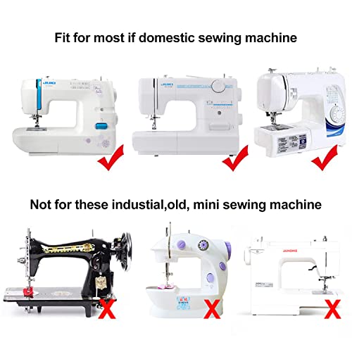 Overlock Overcast Sewing Machine Presser Foot Fits Most Low Shank Snap-On Singer, Brother, Babylock, Euro-Pro, Janome, Kenmore, Juki, Elna Sewing Machines