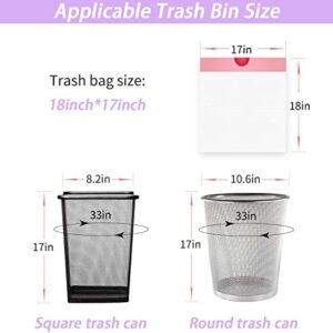 Small Trash Bag - 2.6 Drawstring Garbage Bags Bathroom Trash can Liners 10 Liters for Bedroom Bathroom Office Home 60 Counts