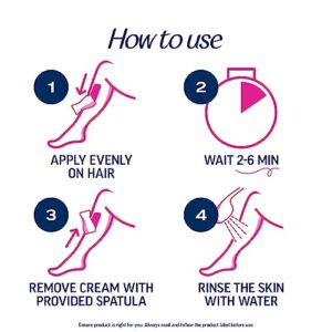 VEET Professional 2 Minute Hair Removal Cream For All Skin Types with Shea Butter | Effective Full Bikini Hair Removal, Pubic Hair Removal Gel | Dermatologically Tested | 13.5 FL OZ Bottle w/Spatula