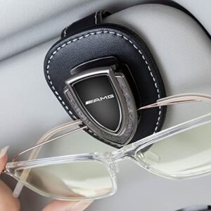 tank kids for amg sunglasses holder,leather glasses holders for mercedes benz amg gt glc gle g c-class s-class e-class gla,ticket card clip car sunglasses holder,accessories,black