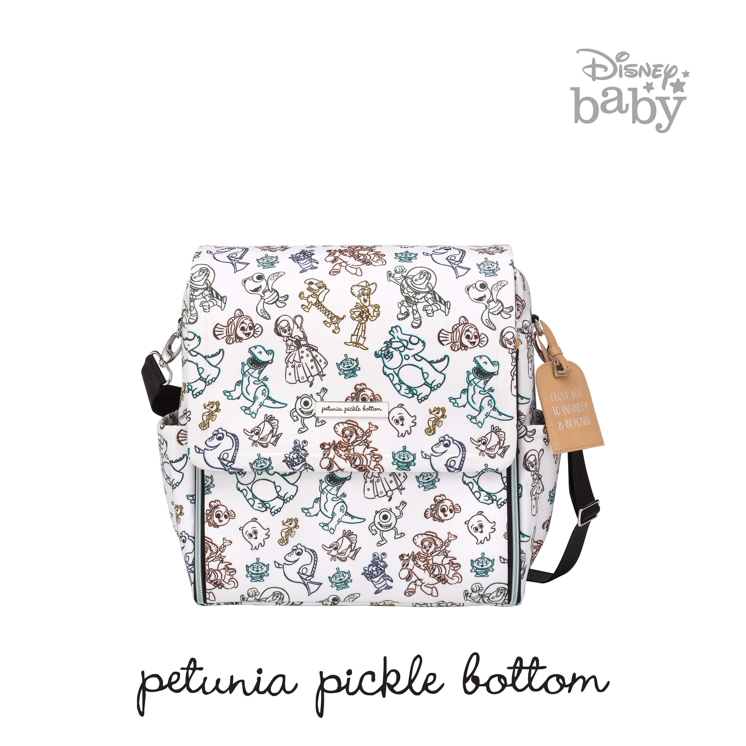 Petunia Pickle Bottom Boxy Backpack | Diaper Bag | Diaper Bag Backpack for Parents | Top-Selling Stylish Baby Bag | Spacious Backpack for On The Go Moms | Disney & Pixar Playday