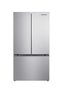 hamilton beach hbf2067 french door full size refrigerator with freezer drawer, 20.3 cu ft, stainless steel
