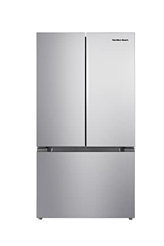 Hamilton Beach HBF2067 French Door Full Size Refrigerator with Freezer Drawer, 20.3 cu ft, Stainless Steel