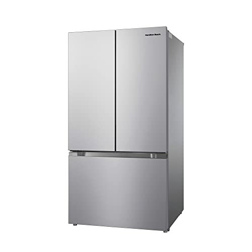 Hamilton Beach HBF2067 French Door Full Size Refrigerator with Freezer Drawer, 20.3 cu ft, Stainless Steel