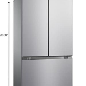 Hamilton Beach HBF2067 French Door Full Size Refrigerator with Freezer Drawer, 20.3 cu ft, Stainless Steel