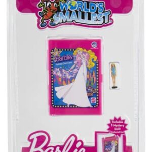 World's Smallest Barbie Fashion Case, Miniature, Includes 1 case and 2 Micro Figures, Styles Selected at Random