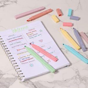 Mr. Pen- Aesthetic Cute Pastel Highlighters Set, 8 pcs, Chisel Tip, Candy Colors, No Bleed Bible Assorted Colors