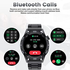 LIGE Smart Watch for Men with Bluetooth Answer/Make Call/Voice Speaker, Android iOS Smartwatch 1.32" Full Touch Screen IP67 Waterproof Fitness Tracker Watch with Heart Rate Sleep Monitor