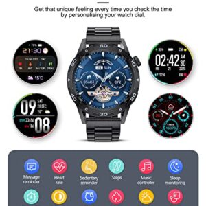 LIGE Smart Watch for Men with Bluetooth Answer/Make Call/Voice Speaker, Android iOS Smartwatch 1.32" Full Touch Screen IP67 Waterproof Fitness Tracker Watch with Heart Rate Sleep Monitor