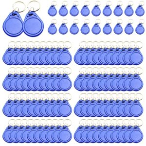 100 pieces ic keyfobs 13.56mhz uid rfid key fob token nfc tags rewritable rfid writable access control key card for entry access control system