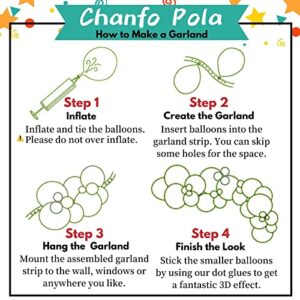 Chanfo Pola Sage Green Balloon Garland Arch Kit 18" 12" 10" 5" Different Sizes, Oh Baby Shower Olive Green Balloons White Metallic Gold Confetti Balloons for Party Birthday Decorations