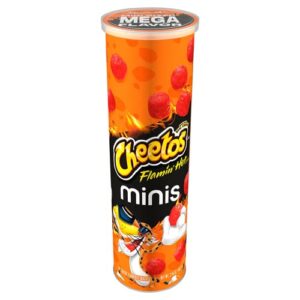minis cheetos canister - flamin' hot bites