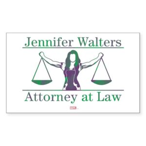 cafepress she hulk attorney at law rectangle bumper sticker car decal