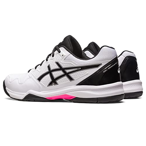 ASICS Men's Gel-Dedicate 7 Tennis Shoes, 12, White/HOT Pink