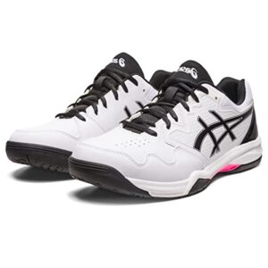 ASICS Men's Gel-Dedicate 7 Tennis Shoes, 12, White/HOT Pink