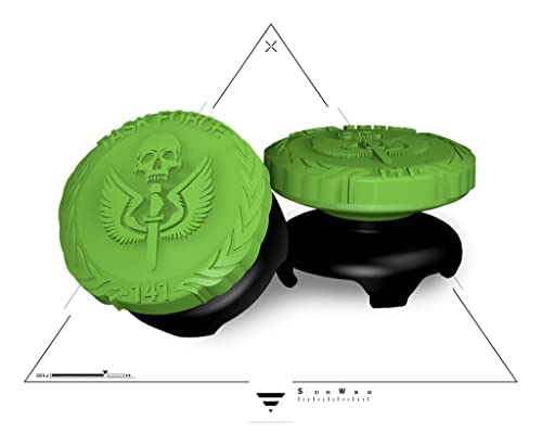 KontrolFreek Call of Duty: Modern Warfare II Performance Thumbsticks for Xbox One and Xbox Series X | 2 High-Rise, Hybrid/Flat | Black/Green