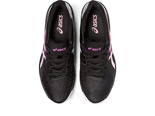 ASICS Men's Solution Swift FlyteFoam Tennis Shoes, 10, Black/HOT Pink