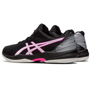 ASICS Men's Solution Swift FlyteFoam Tennis Shoes, 10, Black/HOT Pink