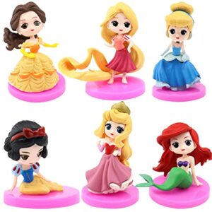 cake topper for disney princess, princess birthday party decoration supplies, kids birthday party cake decoration