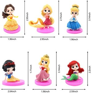 Cake Topper for Disney Princess, Princess Birthday Party Decoration Supplies, Kids Birthday Party Cake Decoration